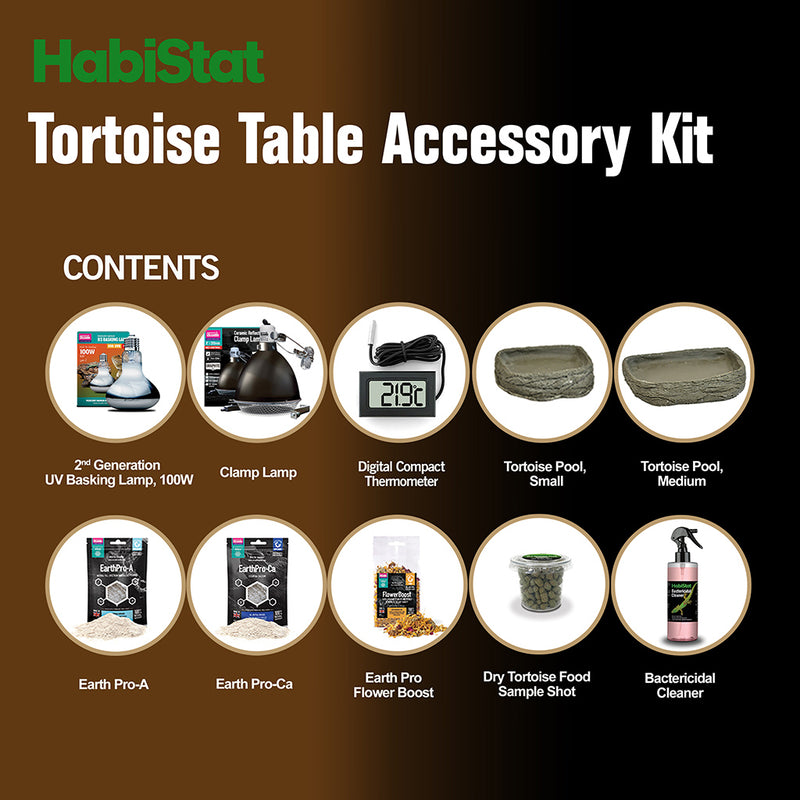HabiStat Tortoise Starter Kit, Black