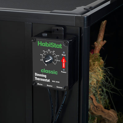 HabiStat Dimming Thermostat, High Range, Black, 600 Watt
