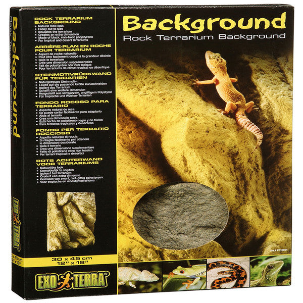 Exo Terra Rock Terrarium Background, L30 x H45cm (12 x 18")