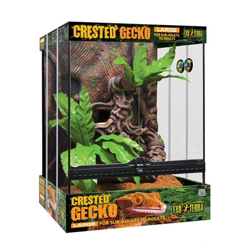 Exo Terra Crested Gecko Habitat Kit, Large, L45 x D45 x H60cm