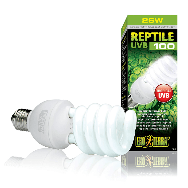 Exo Terra Reptile UVB 100 Compact Lamp, 25W