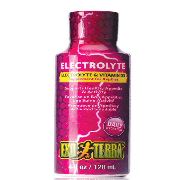 Exo Terra Electrolyte and Vitamin D3 Supplement , 120 ml