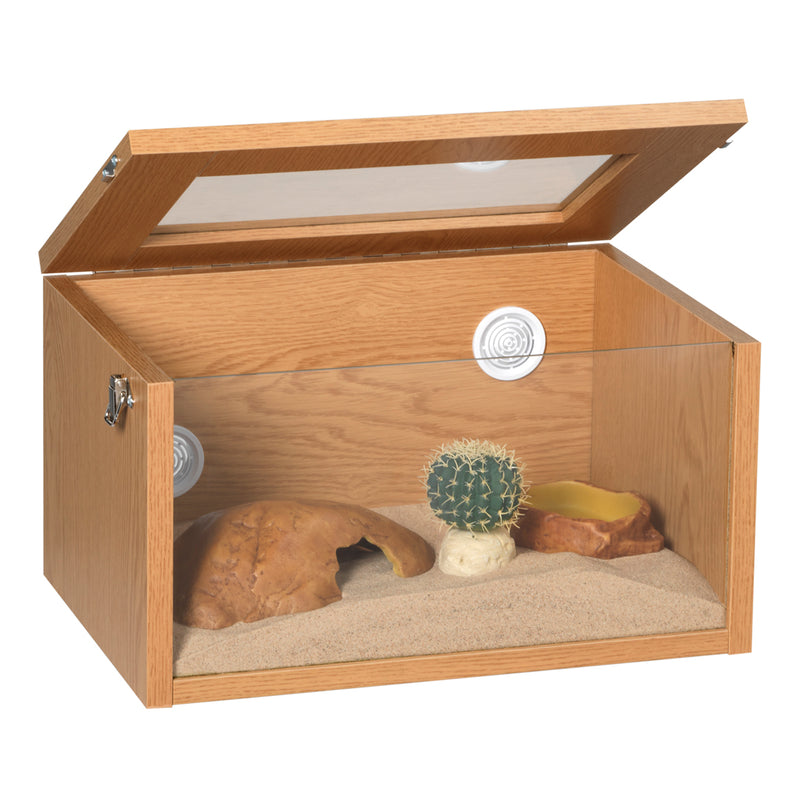 Monkfield Tall Terrainium, L46 x D29 x H25cm, Oak