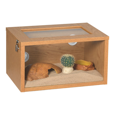 Monkfield Tall Terrainium, L46 x D29 x H25cm, Oak