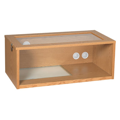 Monkfield Tall Terrainium, L76 x D38 x H30cm, Oak