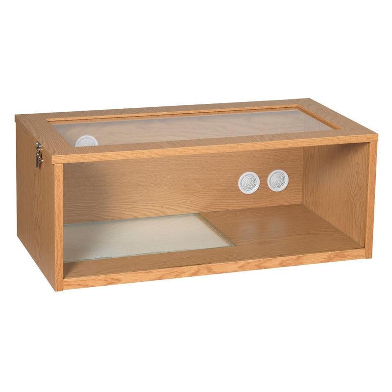 Monkfield Tall Terrainium, L76 x D38 x H30cm, Oak