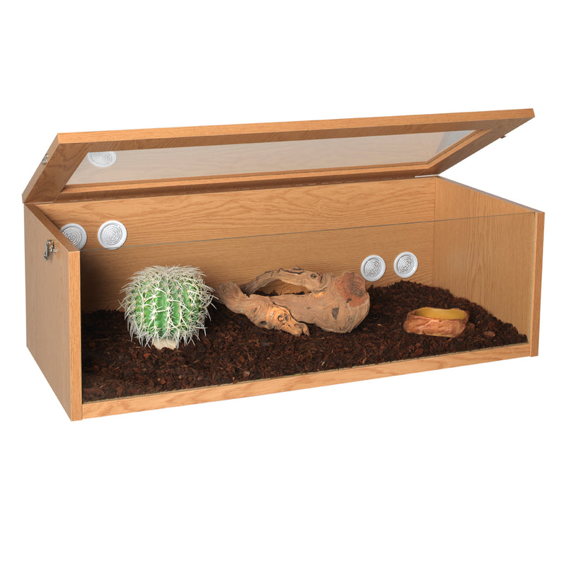Monkfield Tall Terrainium , L91 x D38 x H30cm, Oak