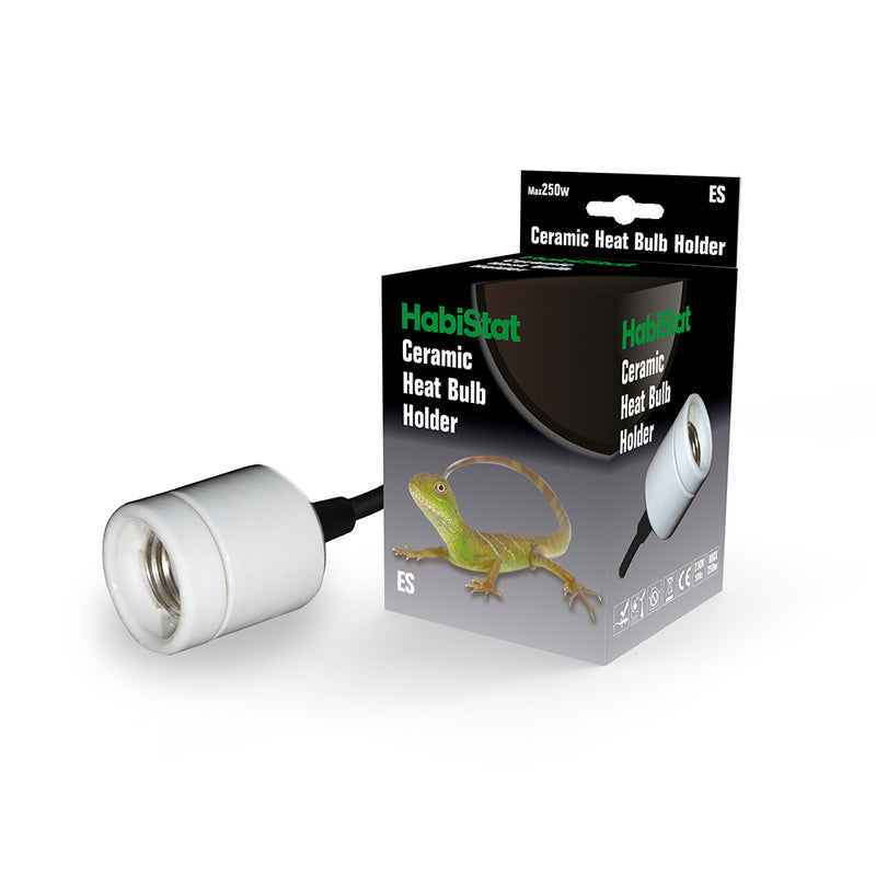 HabiStat Ceramic Heat Bulb Holder, Silicon Cable and Plug