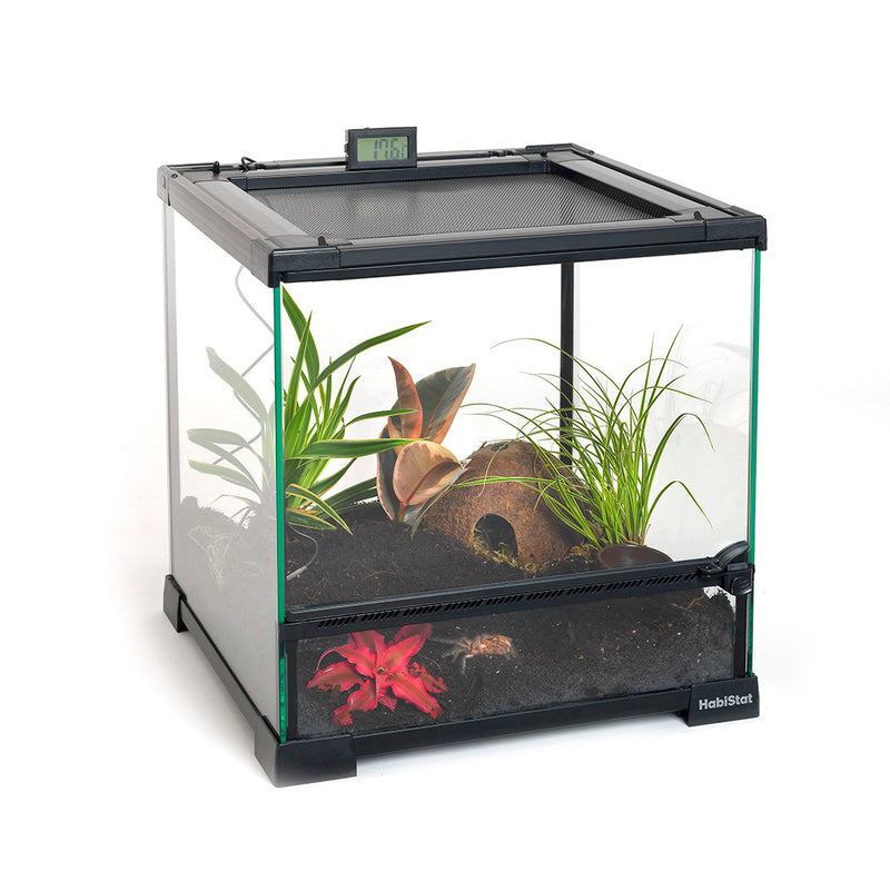 HabiStat Glass Terrarium, 30 x 30 x 32cm (12 x 12 x 13"), Built