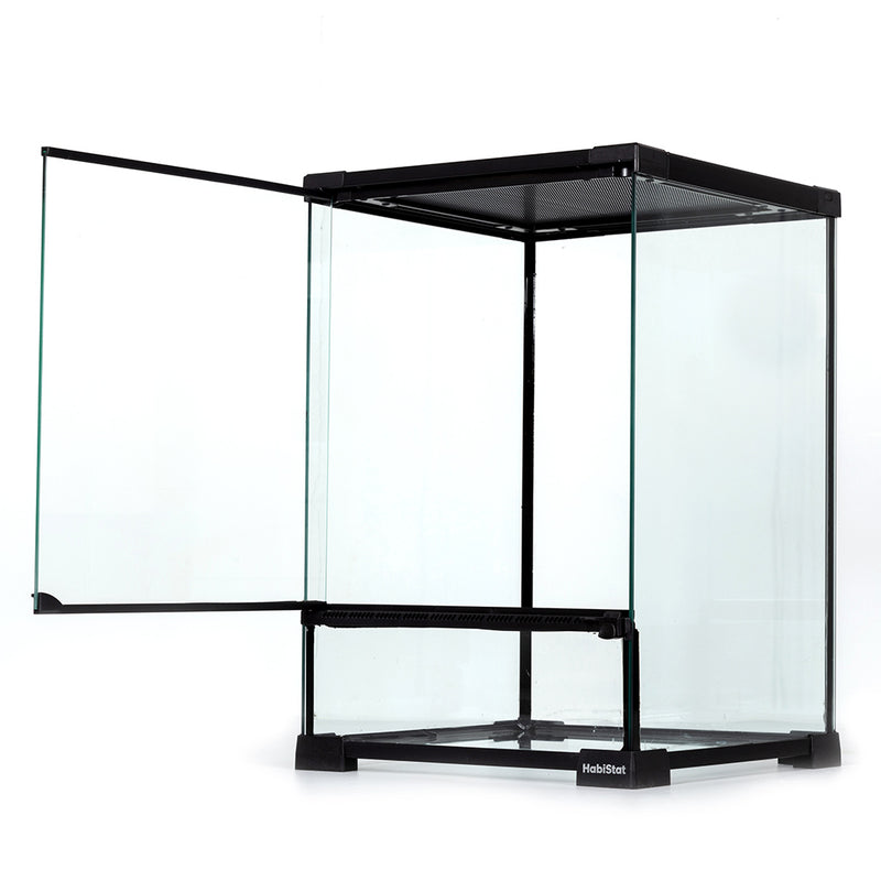 HabiStat Glass Terrarium, 30 x 30 x 45cm (12 x 12 x 18"), Built