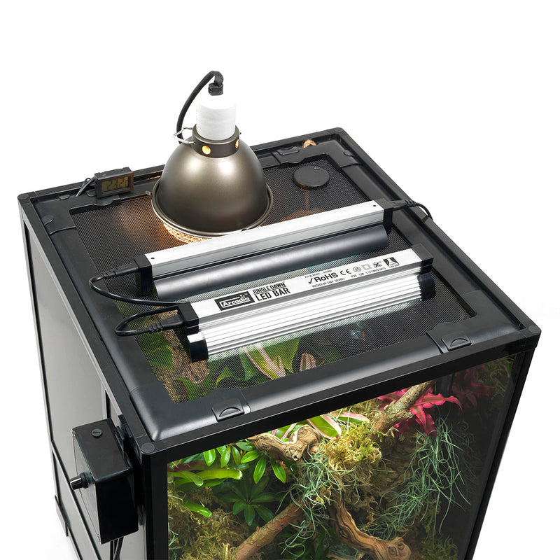 HabiStat Glass Terrarium, 45 x 45 x 60cm (18 x 18 x 24"), Flat-Packed