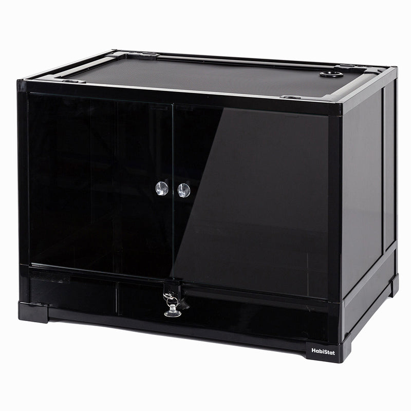 HabiStat Glass Terrarium, 60 x 45 x 45cm (24 x 18 x 18"), Flat-Packed