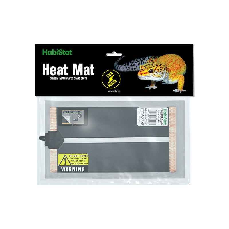 HabiStat High Power Heat Mat, Adhesive, 15 x 28cm (6 x 11"), 15 Watt