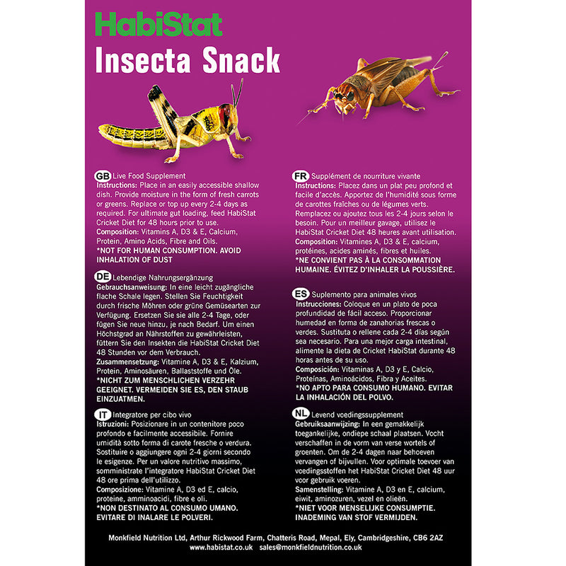 HabiStat Medivet Insecta Snack, 150g