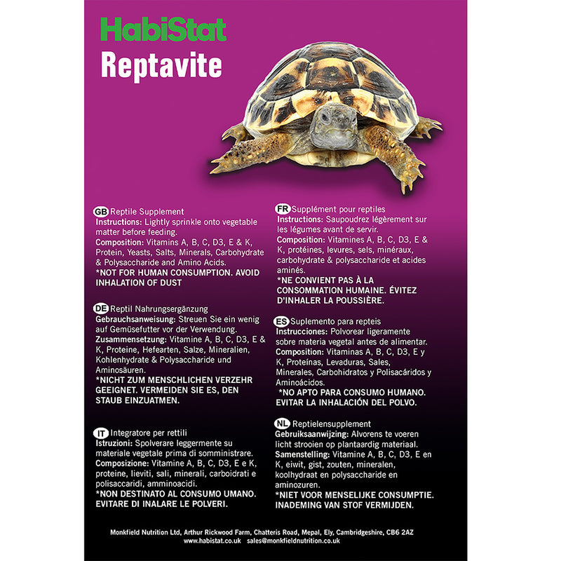 HabiStat Medivet Reptavite, 100g