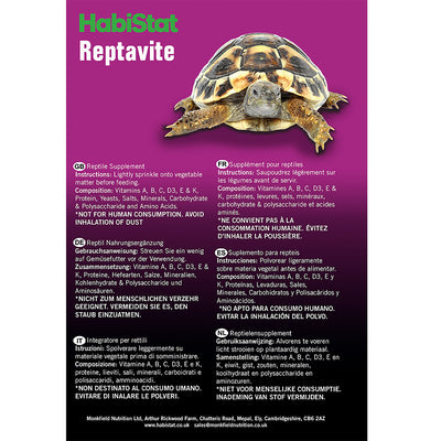 HabiStat Medivet Reptavite, Eco Pak, 40g