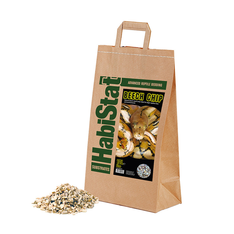 HabiStat Beech Chip Substrate, Fine, 10 Litres