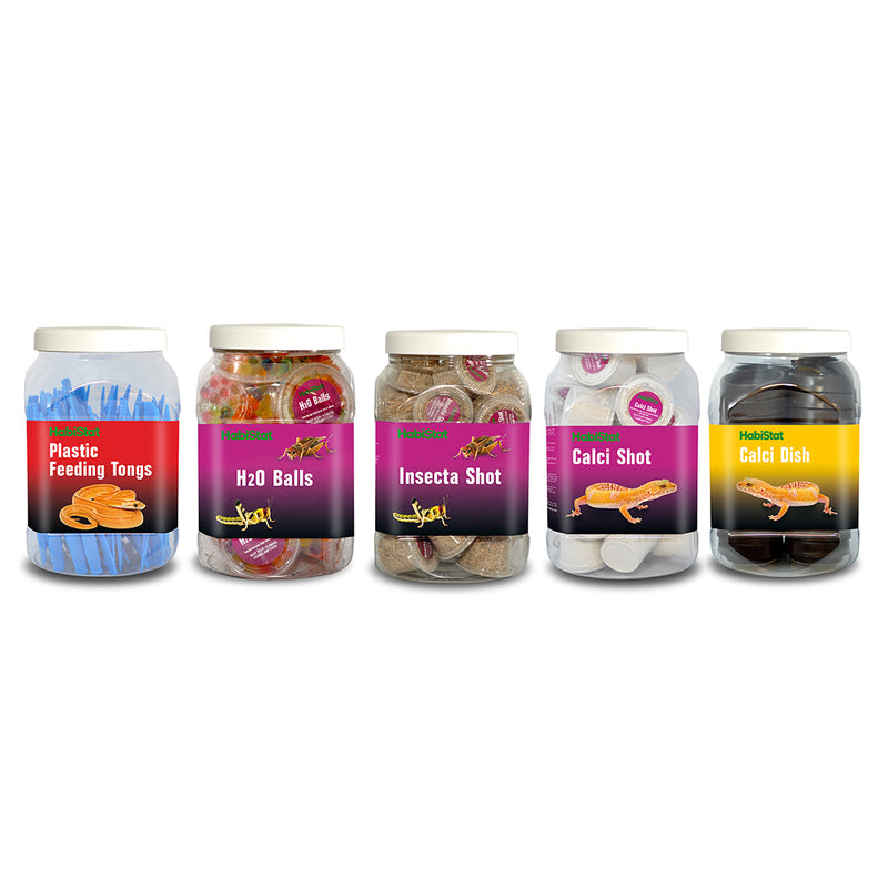 HabiStat Calci Dish Display Jar, 44 Dishes