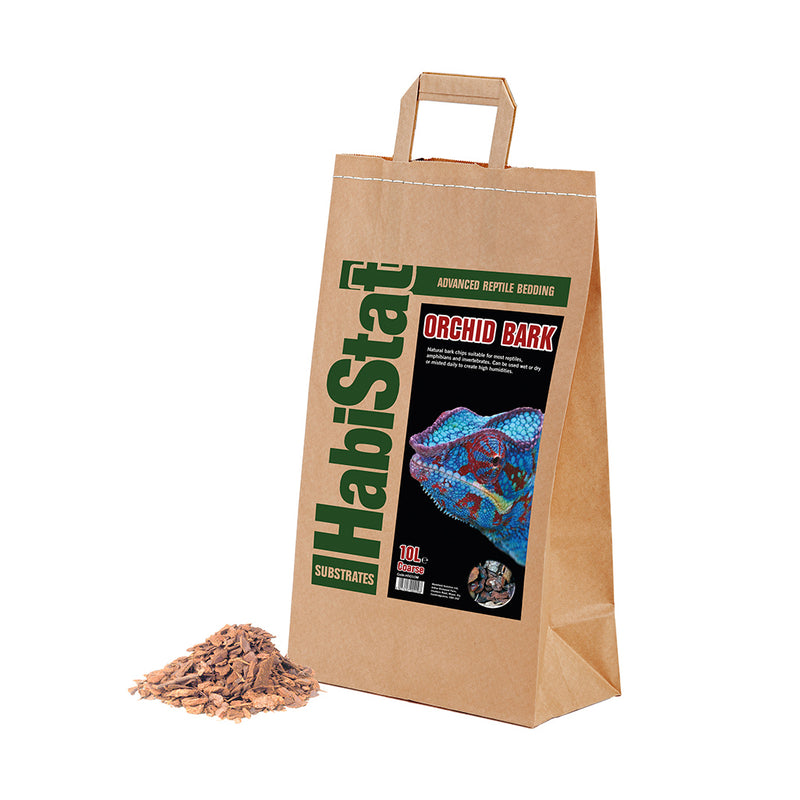 HabiStat Orchid Bark Substrate, Coarse, 10 Litres