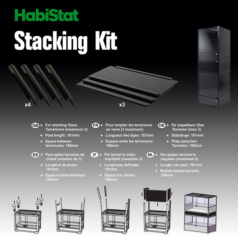 Habistat Stacking Kit for Glass Terrarium 60x45cm