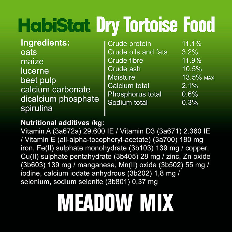 HabiStat Tortoise Food Meadow Mix, 200g