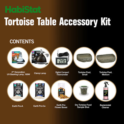 HabiStat Tortoise Starter Kit, Black