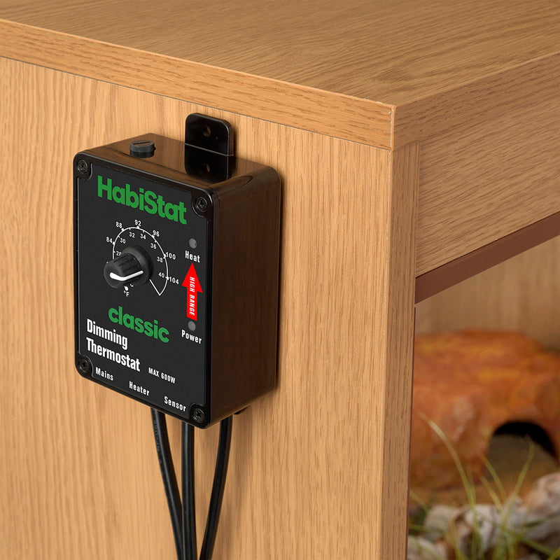 HabiStat Dimming Thermostat, High Range, Black, 600 Watt