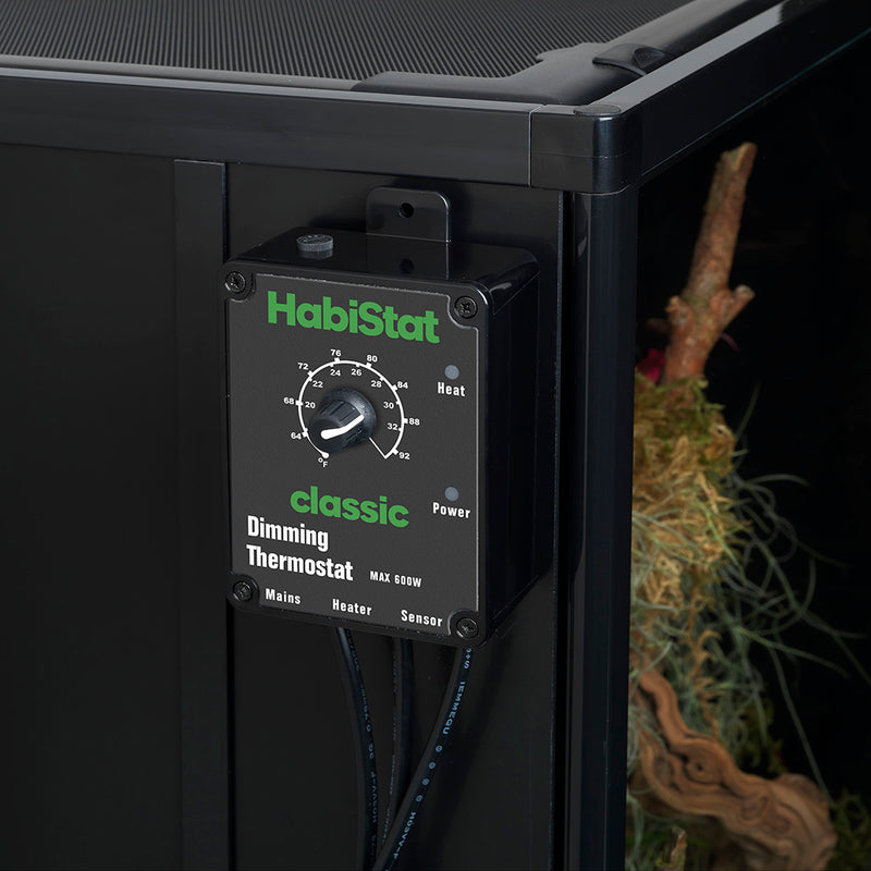 HabiStat Dimming Thermostat, Black, 600 Watt