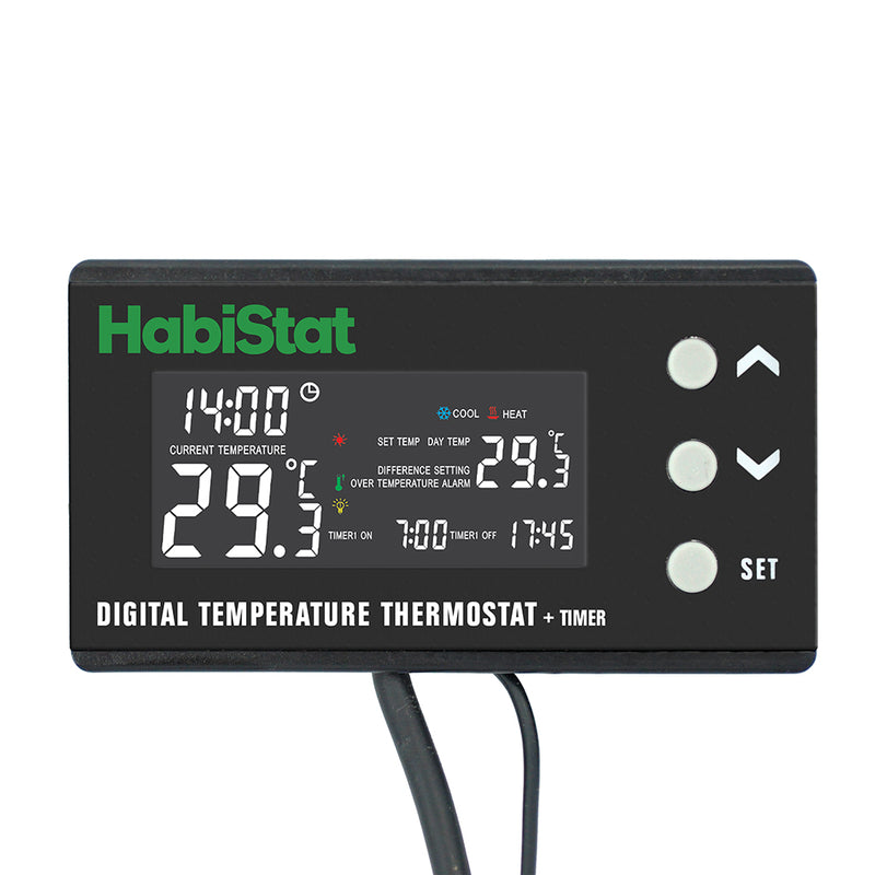 HabiStat Digital Temperature Thermostat, Timer, 600 Watt