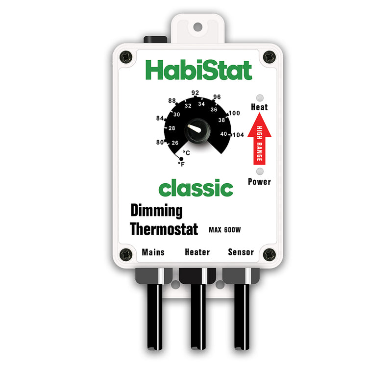 HabiStat Dimming Thermostat, High Range, White, 600 Watt