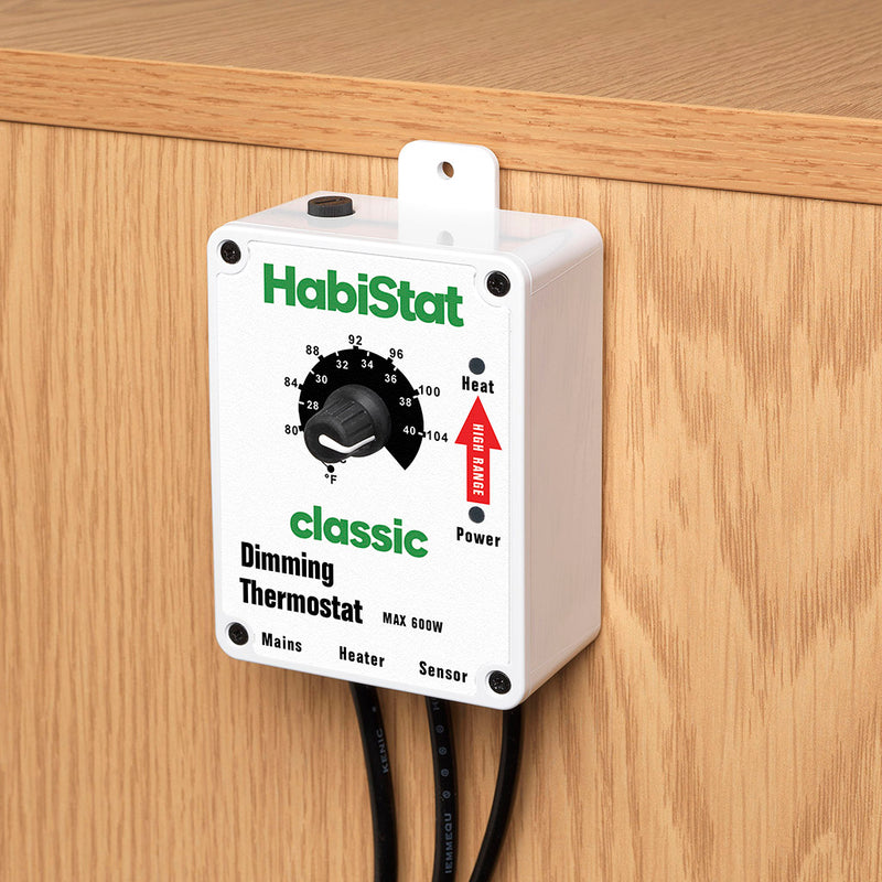 HabiStat Dimming Thermostat, High Range, White, 600 Watt