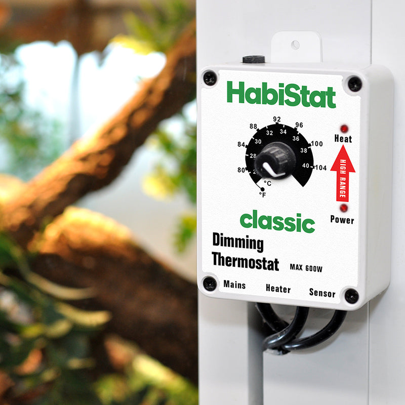 HabiStat Dimming Thermostat, High Range, White, 600 Watt