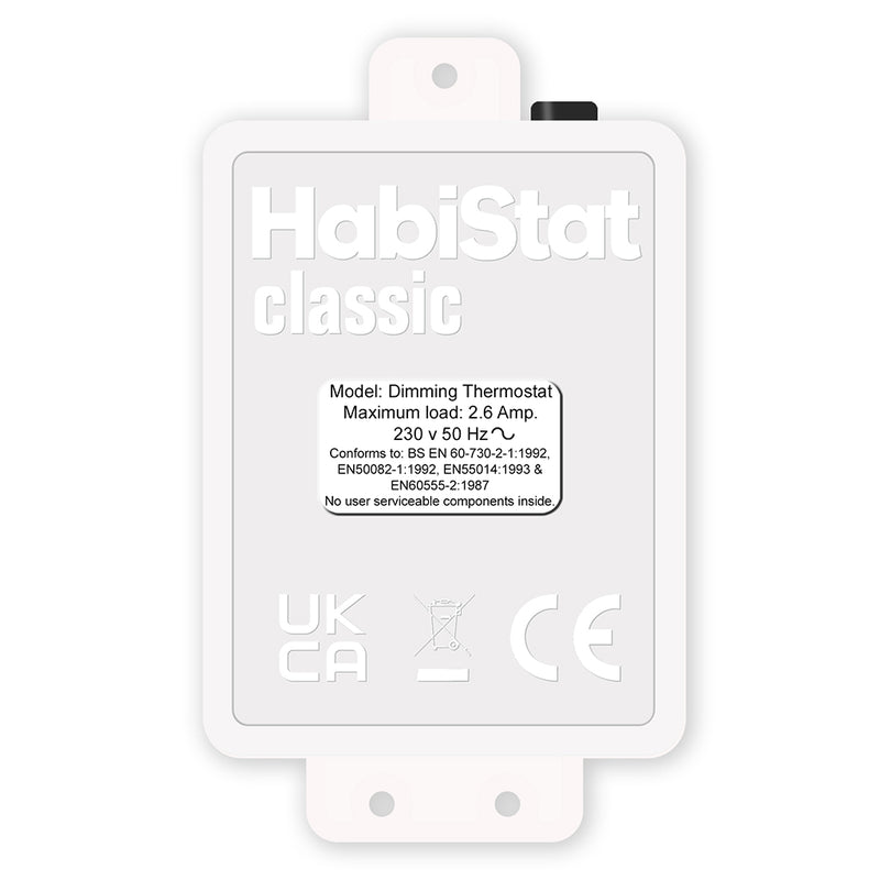 HabiStat Dimming Thermostat, White, 600 Watt