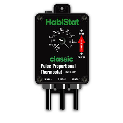 HabiStat Pulse Thermostat, High Range, Black, 600 Watt
