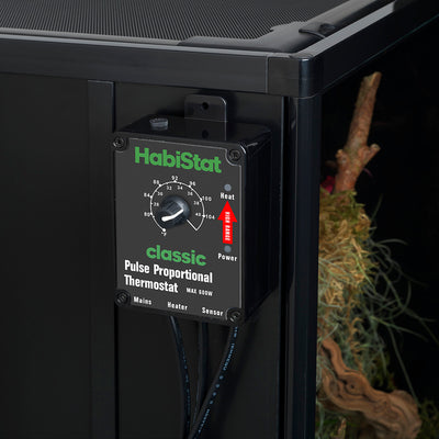 HabiStat Pulse Thermostat, High Range, Black, 600 Watt