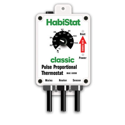HabiStat Pulse Thermostat, High Range, White, 600 Watt