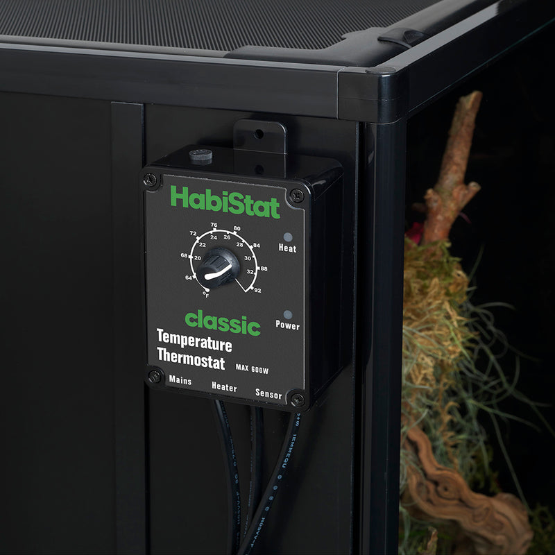 HabiStat Temperature Thermostat, Black, 600 Watt