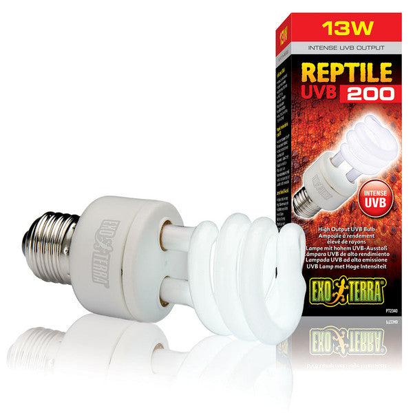 Exo Terra Reptile UVB200 Compact Lamp, 13W