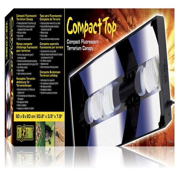 Exo Terra Compact Top Canopy, Triple, 60cm