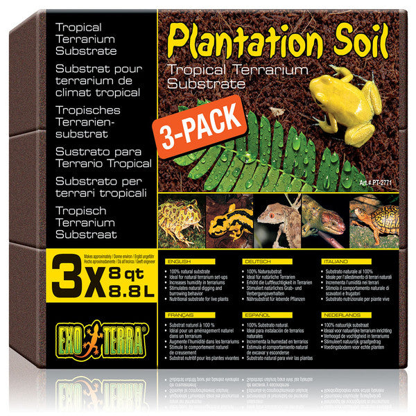 Exo Terra Plantation Soil, 3 Pack