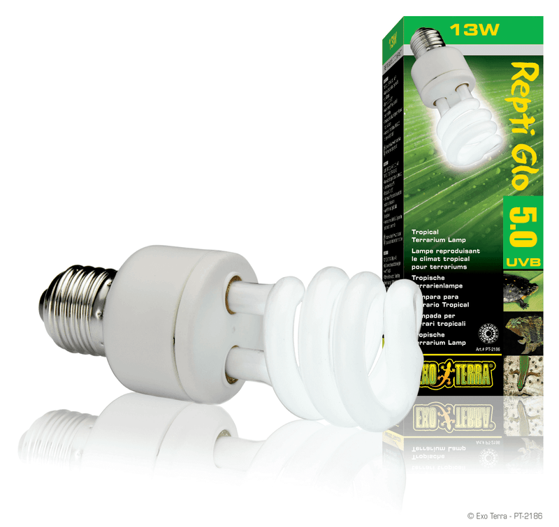 Exo Terra Reptile UVB 100 Compact Lamp, 13W